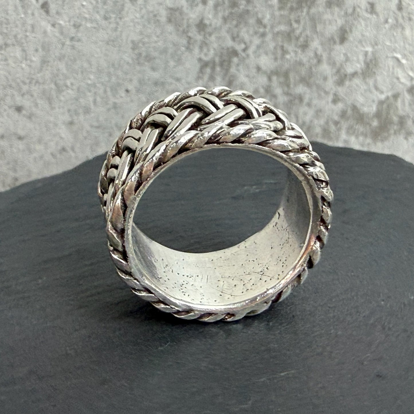 The Rotation Ring — Handwoven Silver Band