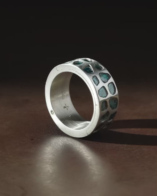 Sistema Ring (Mega Pavé, Blue Diamond Slabs, 9mm, MA+BDIA)