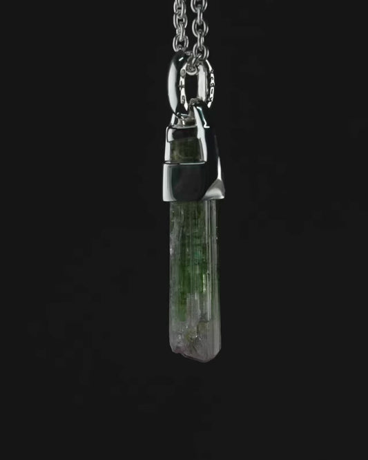 Talisman Necklace (Brace-Held, Healed, Elbaite, PA+ELB)